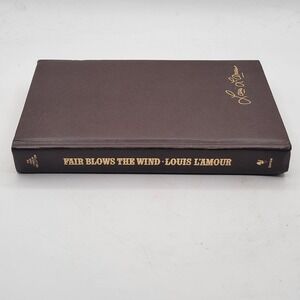 Louis L'Amour Fair Blows the Wind Hardcover Bantam Collection Brown Good